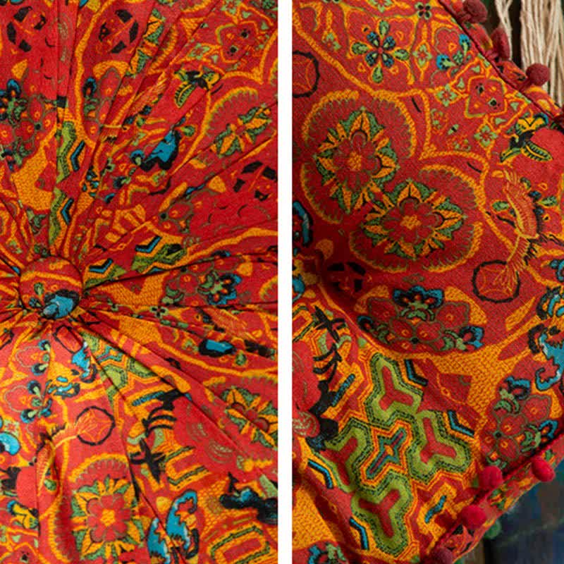 Ownkoti Bohemian Chair Pad Floor Cushion | Soft Cotton Seat Pillow | Comfortable Floor & Chair Cushion for Home and Office