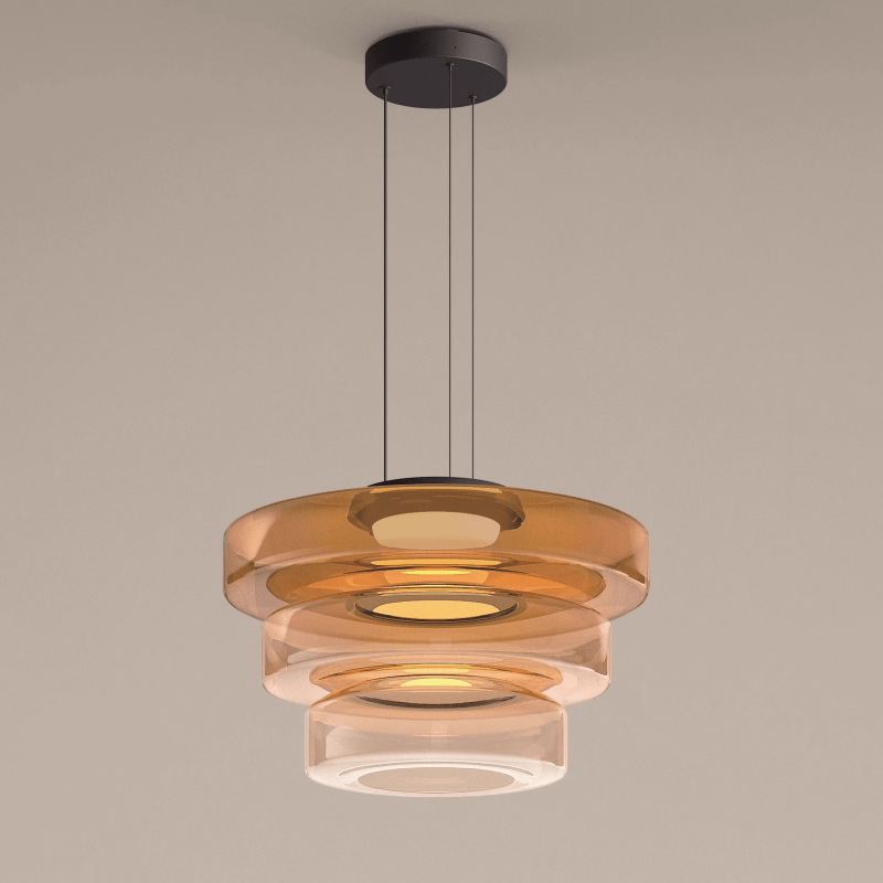 Glass Pendant Lamps in Bauhaus Style