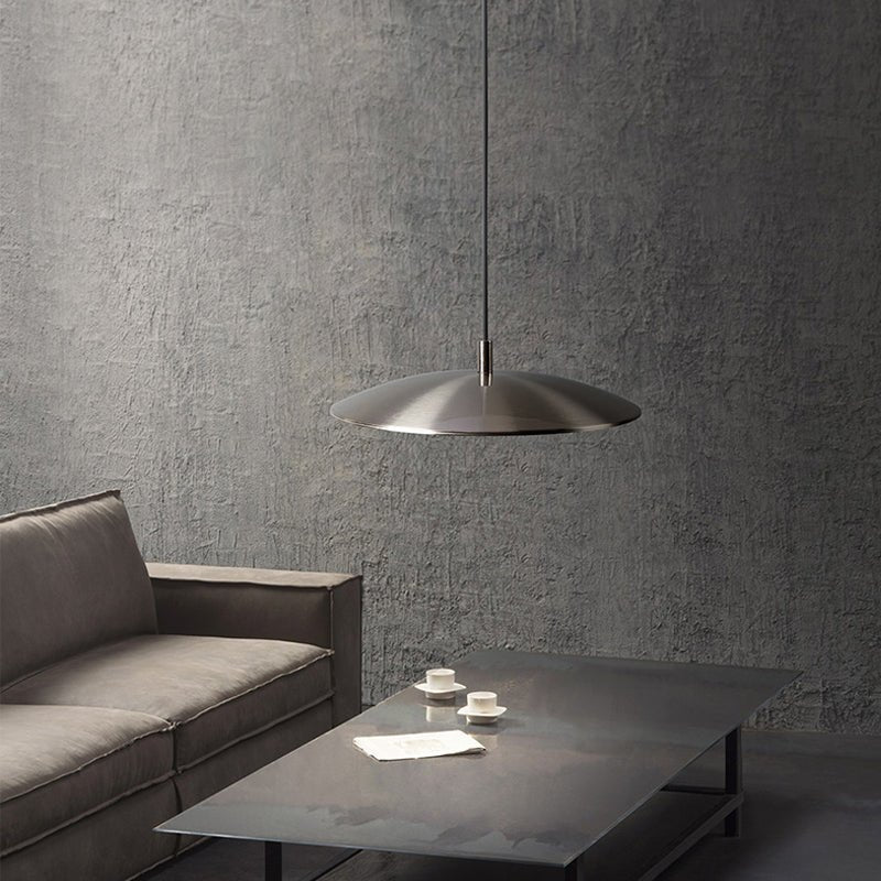 Nickel Iron LED Pendant Lamp | Modern Nordic Hanging Light | 42W LED Included | Indoor Ceiling Lighting | Living Room & Dining Area