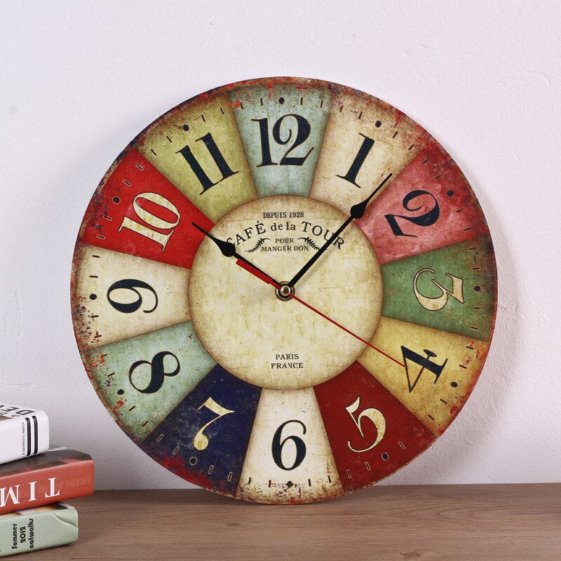 Scandinavian Wooden Wall Clock | NordWood Minimalist Natural Wood Clock 30cm | Silent Quartz Wall Decor | Living Room Bedroom Office