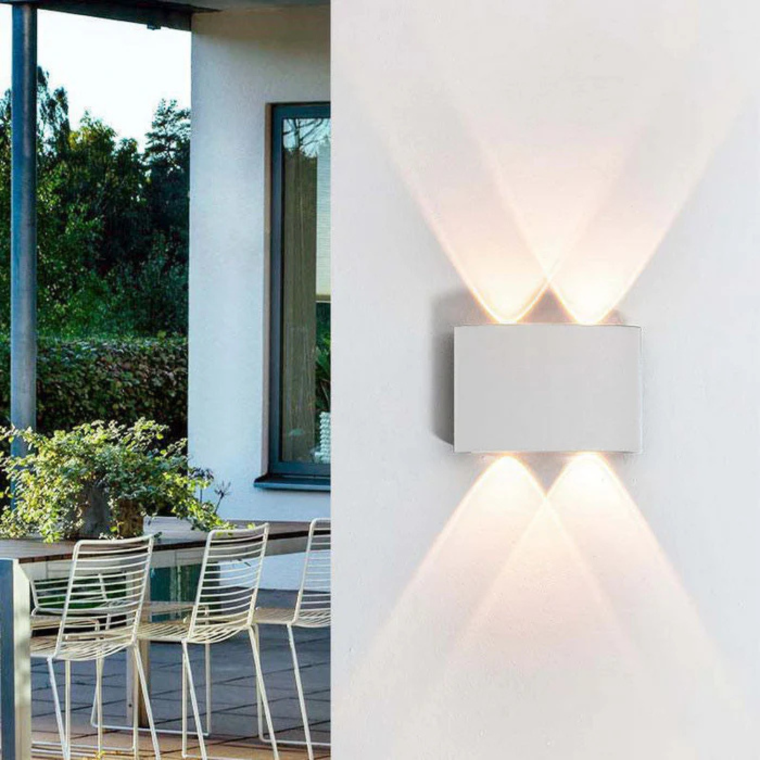 Stralix LED Wall Lamp Indoor & Outdoor | Waterproof Aluminum Wall Light | IP54 Warm White