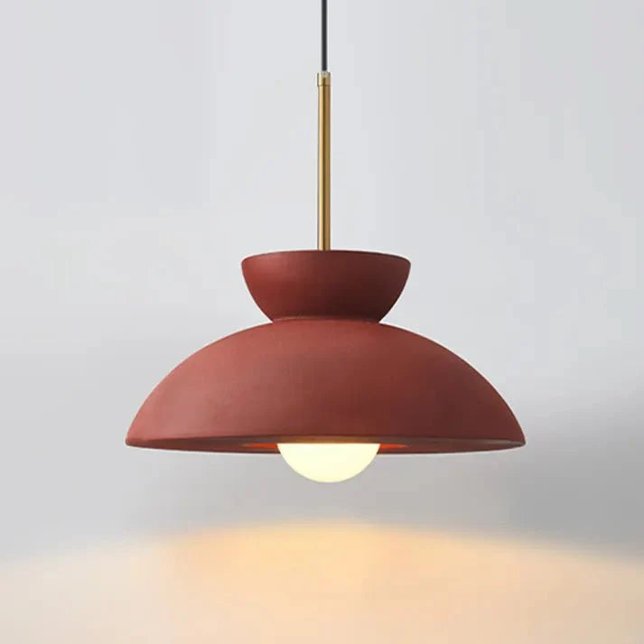 Scandinavian Pendant Lamp for Dining Room | Augustus Minimalist Metal Resin Design | E26/E27 Socket | Adjustable 1.5m Cable