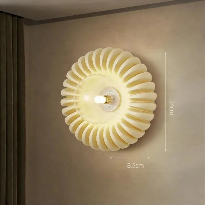 Modern Resin Bedroom Wall Lamp Creative Design | G9 Wall Light Fixture | Minimalist Decorative Lighting | Indoor Ambient Lamp | 24cm