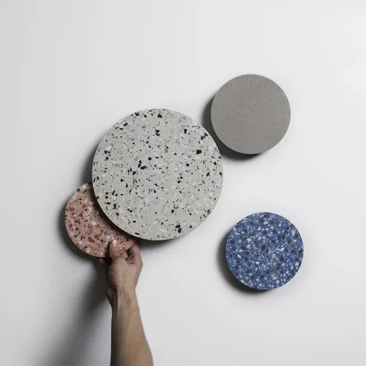 Scandinavian Terrazzo Wall Lamp for Hallway & Staircase | Minimalist Marble Corridor Light | LED Wall Sconce | 18–25cm