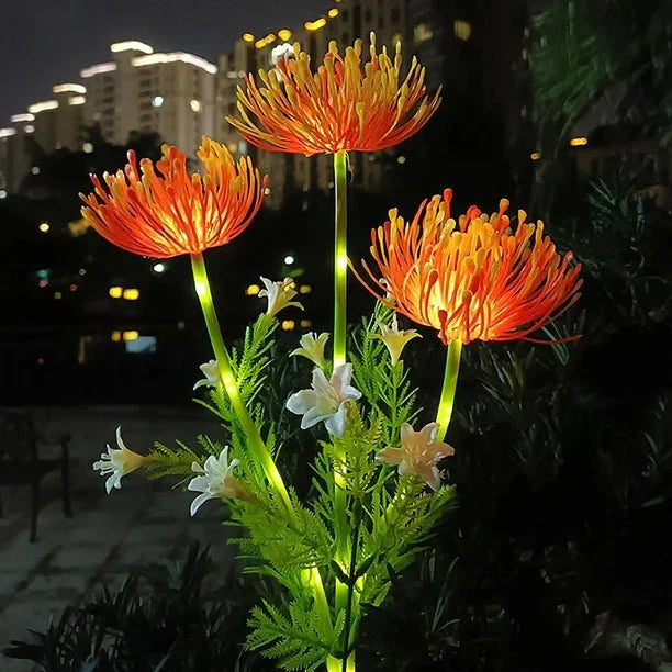Fanciful Fairy Flowers LED Lamp | Stainless Steel | Whimsical Flower Design | Soft Ambient Lighting | 75cm Height