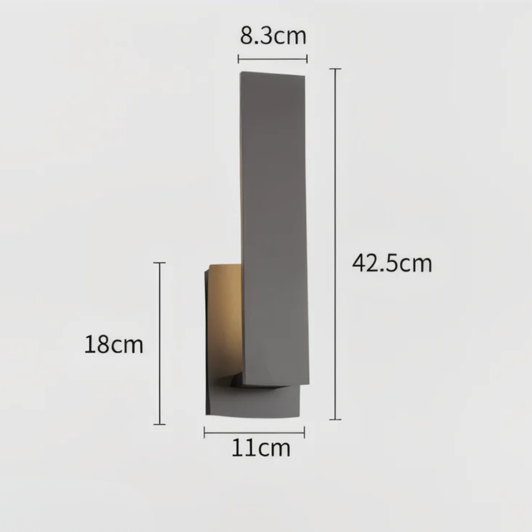 Minimalist LED Outdoor Wall Lamp for Garden & Terrace | Waterproof IP65 Aluminum Design | Warm White Outdoor Lighting | 12W/20W Wall Mounted Lamp