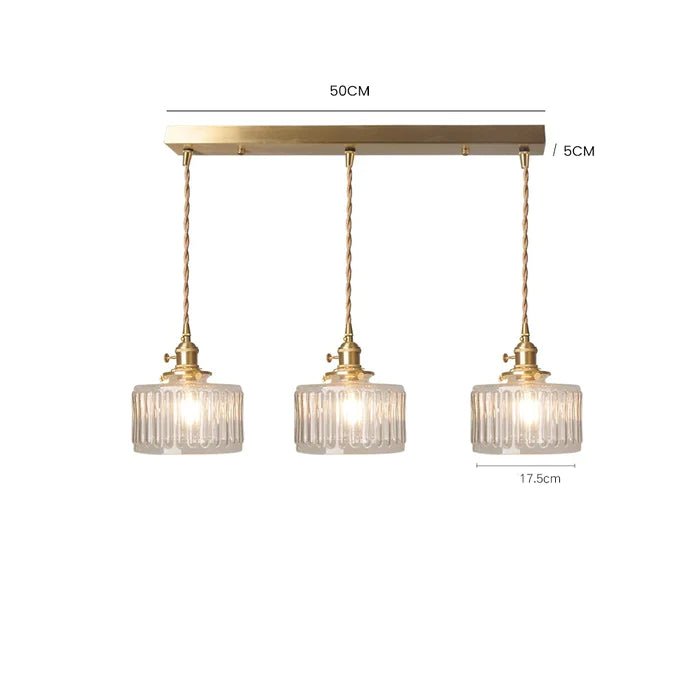 Vintage Crystal Hanging Lamp
