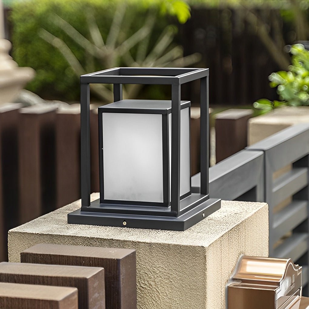 Solar LED Post Light Lumosolar Waterproof | Stainless Steel Outdoor Garden Lamp | IP65 | Warm White 3000K | Wired or Solar Powered