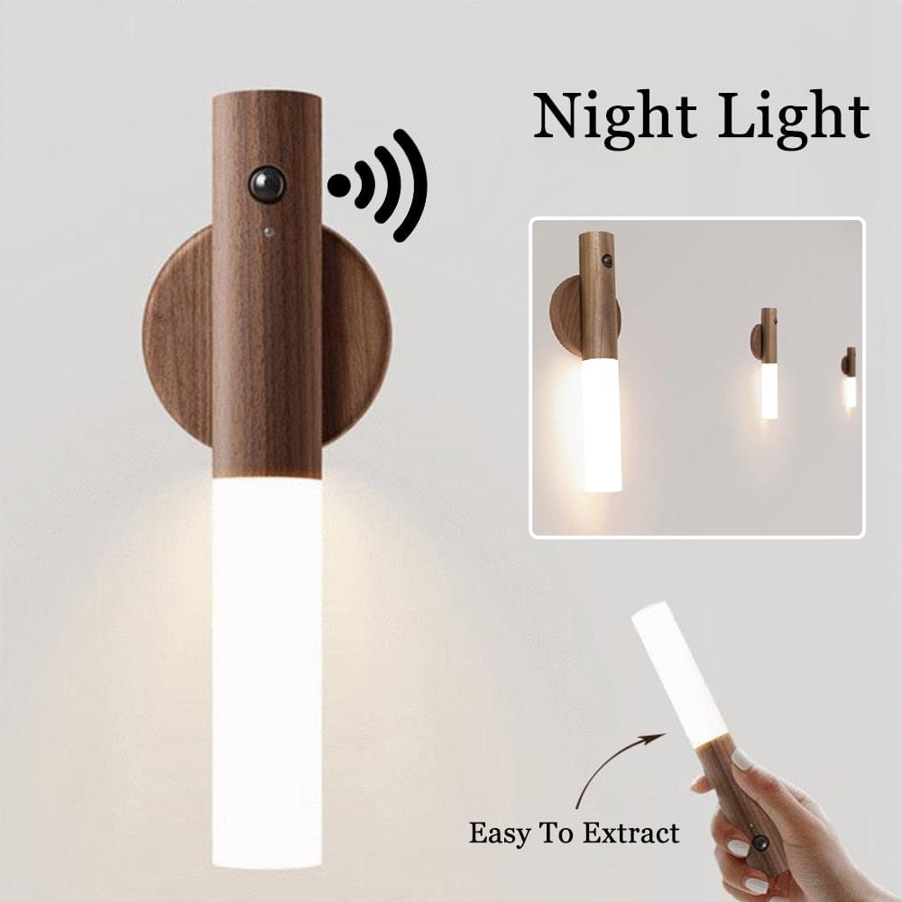 MagnetTourch LED Motion Sensor Night Light Rechargeable | USB Magnetic Wall Light | Warm White Auto On/Off | Hallway Bedroom Stair Lighting