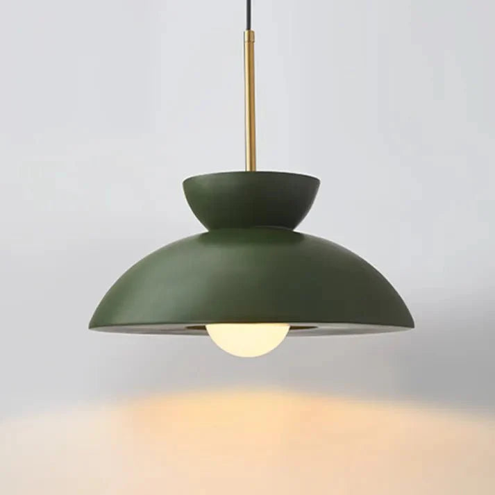 Scandinavian Pendant Lamp for Dining Room | Augustus Minimalist Metal Resin Design | E26/E27 Socket | Adjustable 1.5m Cable