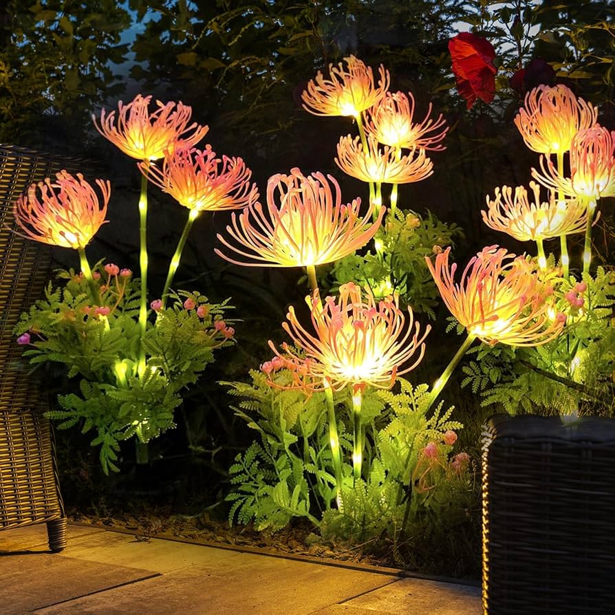 Fanciful Fairy Flowers LED Lamp | Stainless Steel | Whimsical Flower Design | Soft Ambient Lighting | 75cm Height