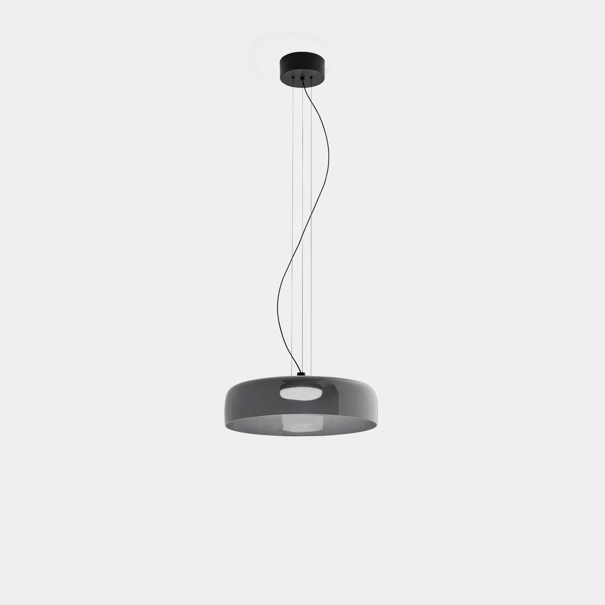 Hanging lamp made of Norwegian glass