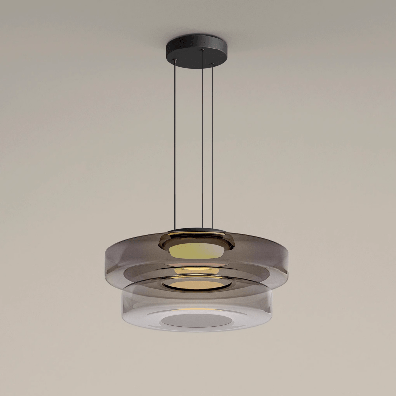 Glass Pendant Lamps in Bauhaus Style