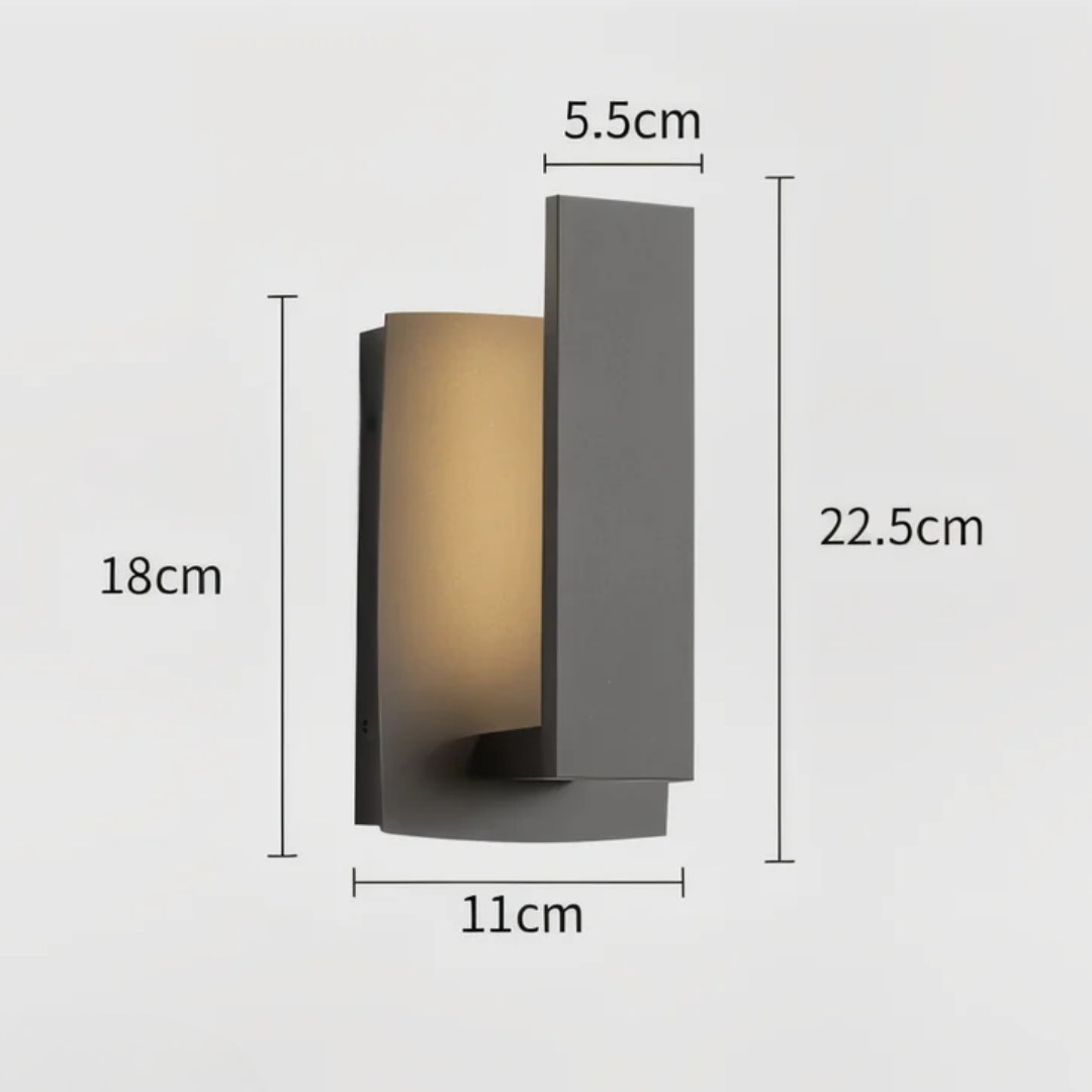 Minimalist LED Outdoor Wall Lamp for Garden & Terrace | Waterproof IP65 Aluminum Design | Warm White Outdoor Lighting | 12W/20W Wall Mounted Lamp