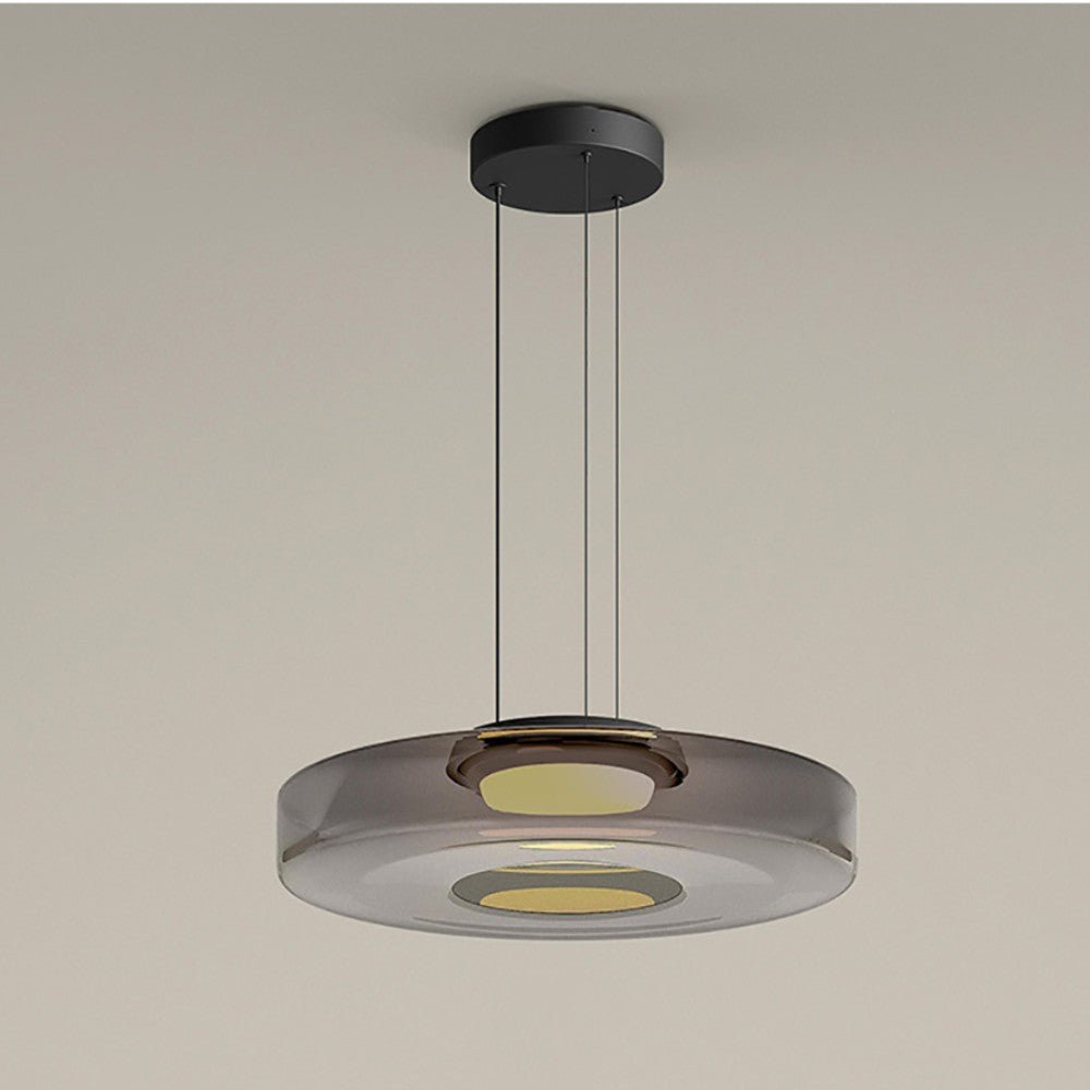 Glass Pendant Lamps in Bauhaus Style
