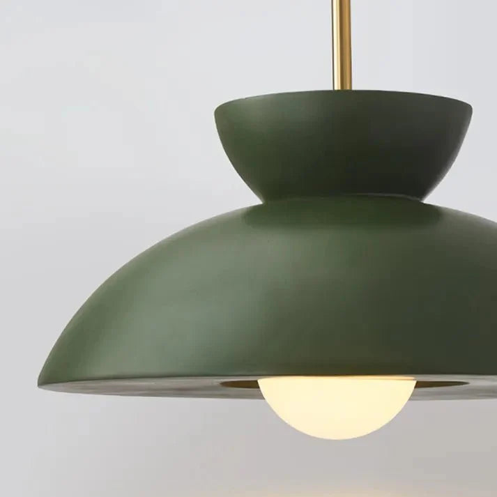 Scandinavian Pendant Lamp for Dining Room | Augustus Minimalist Metal Resin Design | E26/E27 Socket | Adjustable 1.5m Cable