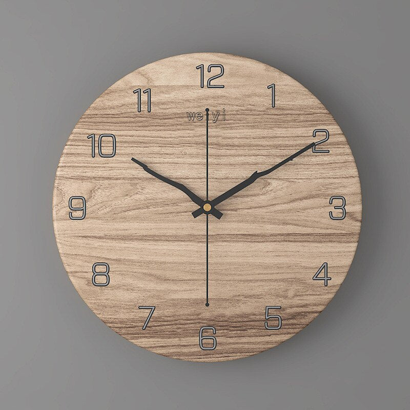 Modern Marble Look Wall Clock 30 cm for Living Room Decor | Silent Quartz Movement | Elegant Minimalist Design