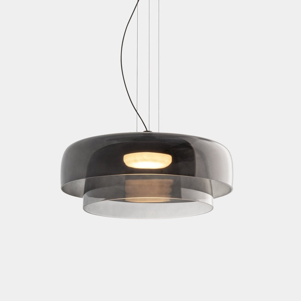 Hanging lamp made of Norwegian glass