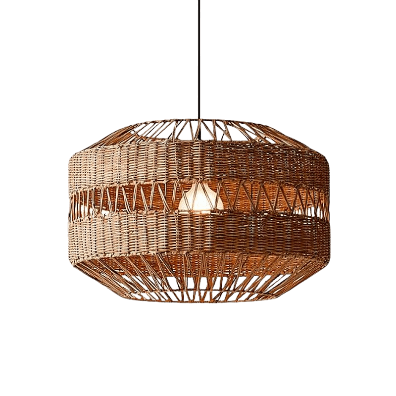 Bmboo™ Luxury Bamboo Pendant Lamp | Organic Natural Rattan Design | 60W Cable-Powered Light for Modern Interiors