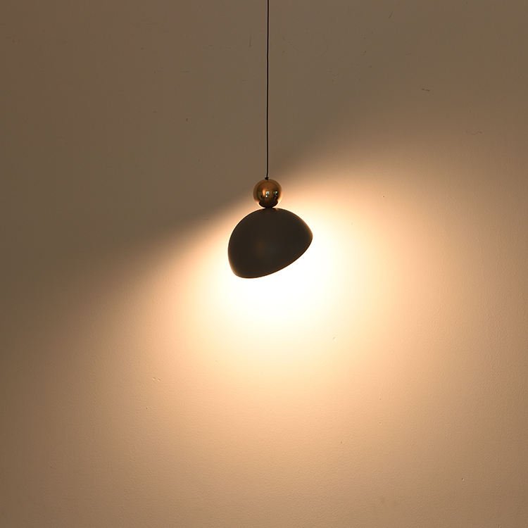 Adjustable Metal Pendant Lamp | Iron & Glass LED Ceiling Light | Modern Dining & Living Room Lighting