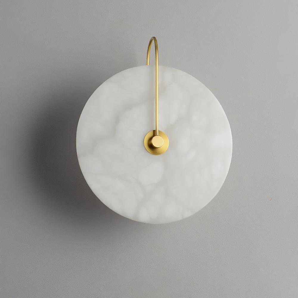 Alabaster LED Wall Lamp | Organic Stone-Inspired Sconce | Warm to Cool Adjustable Light | Bedroom Hallway Living Room