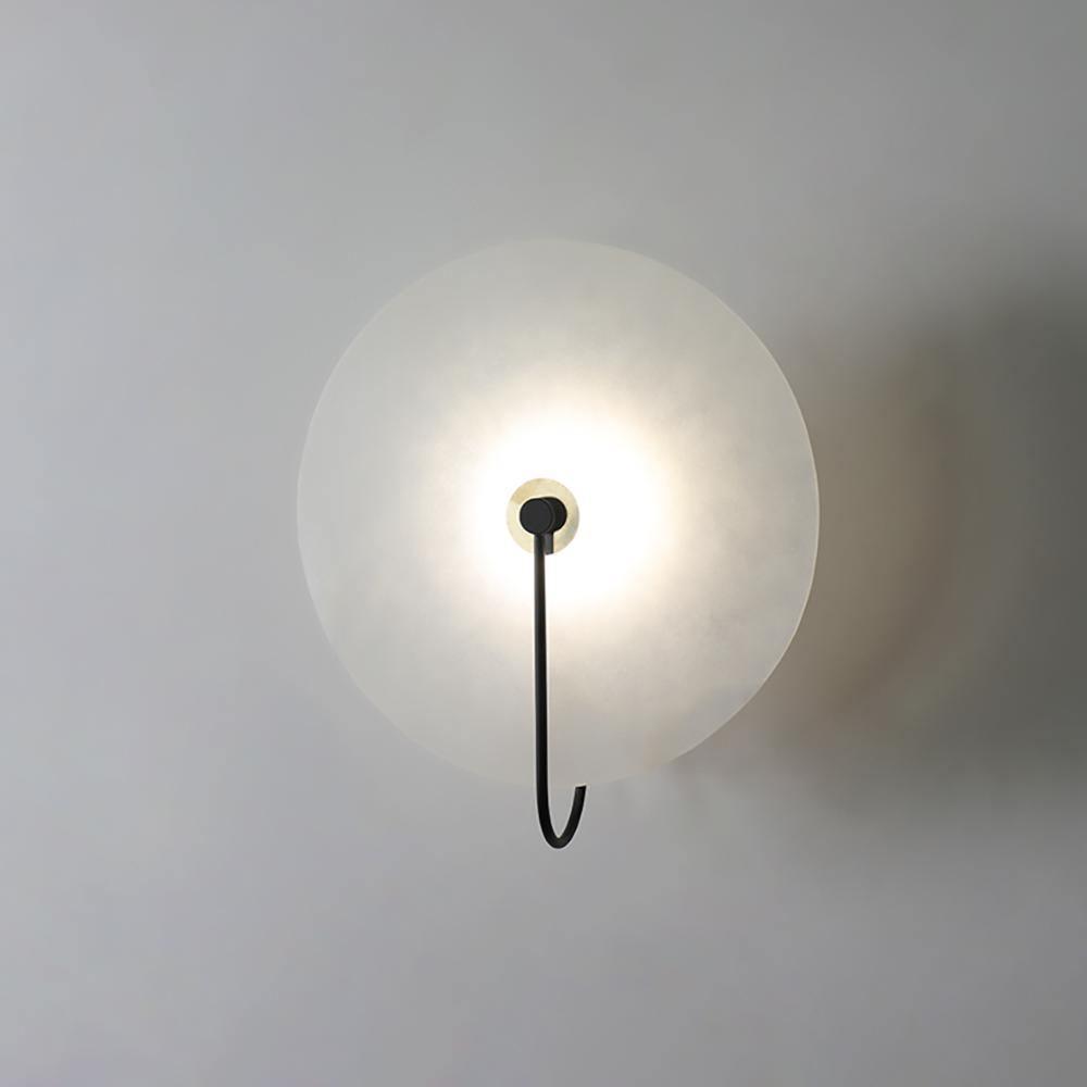 Alabaster LED Wall Lamp | Organic Stone-Inspired Sconce | Warm to Cool Adjustable Light | Bedroom Hallway Living Room