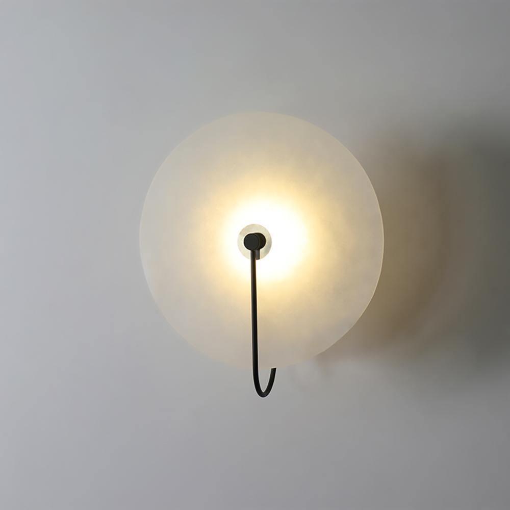 Alabaster LED Wall Lamp | Organic Stone-Inspired Sconce | Warm to Cool Adjustable Light | Bedroom Hallway Living Room