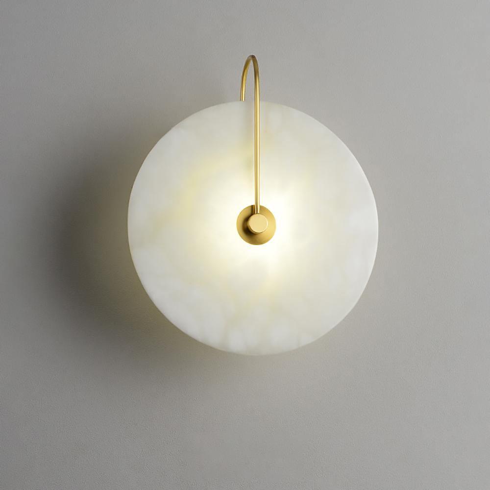 Alabaster LED Wall Lamp | Organic Stone-Inspired Sconce | Warm to Cool Adjustable Light | Bedroom Hallway Living Room