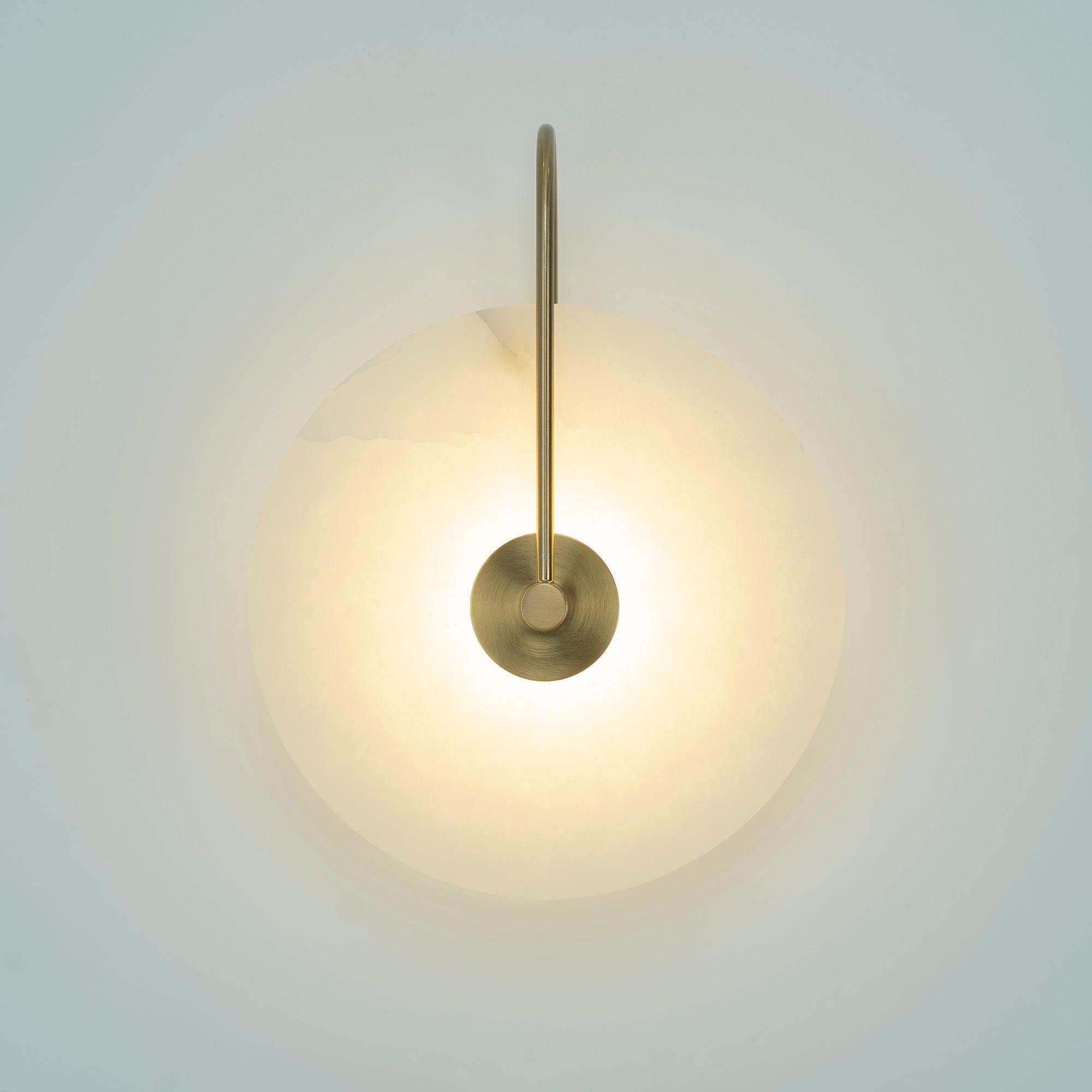 Alabaster LED Wall Lamp | Organic Stone-Inspired Sconce | Warm to Cool Adjustable Light | Bedroom Hallway Living Room
