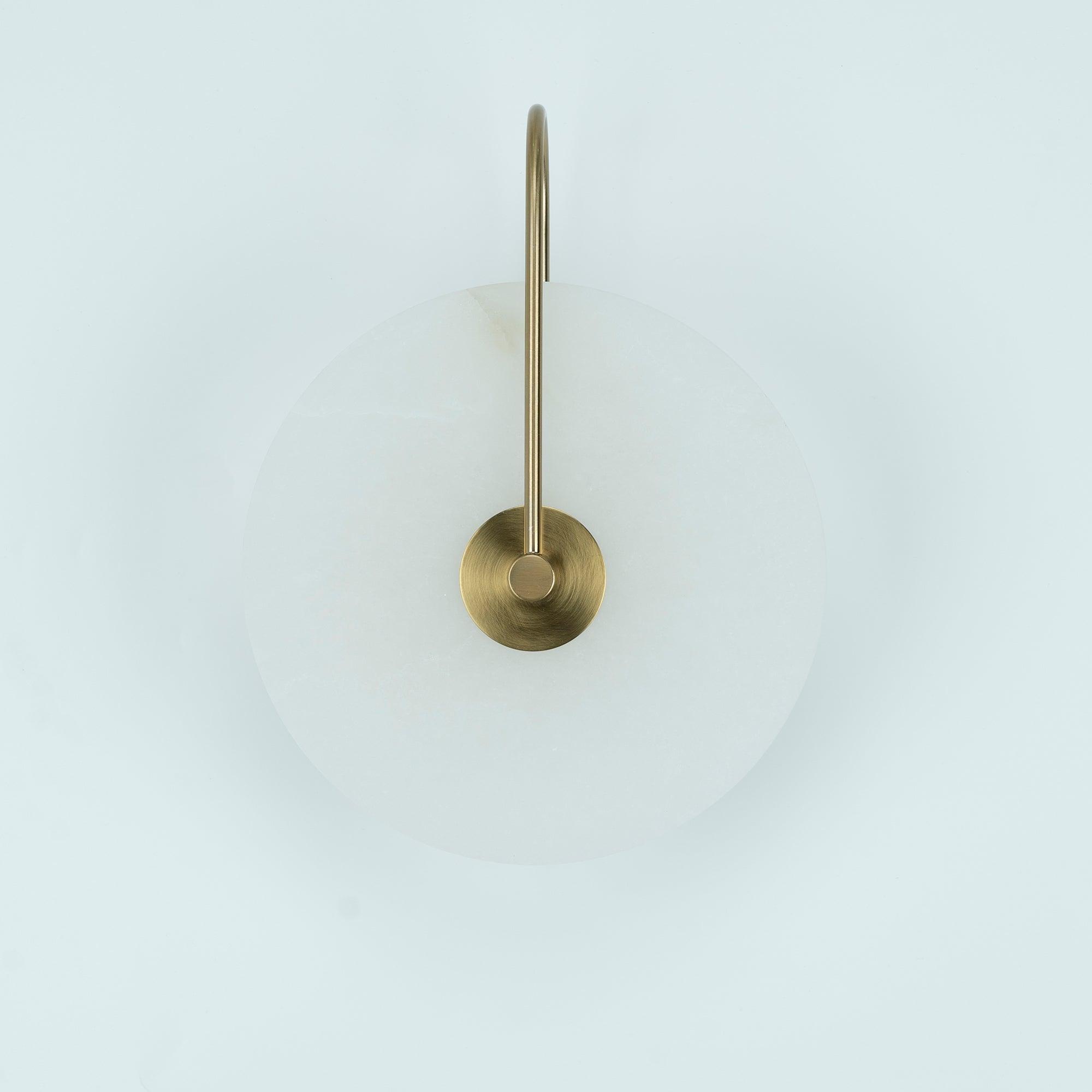 Alabaster LED Wall Lamp | Organic Stone-Inspired Sconce | Warm to Cool Adjustable Light | Bedroom Hallway Living Room