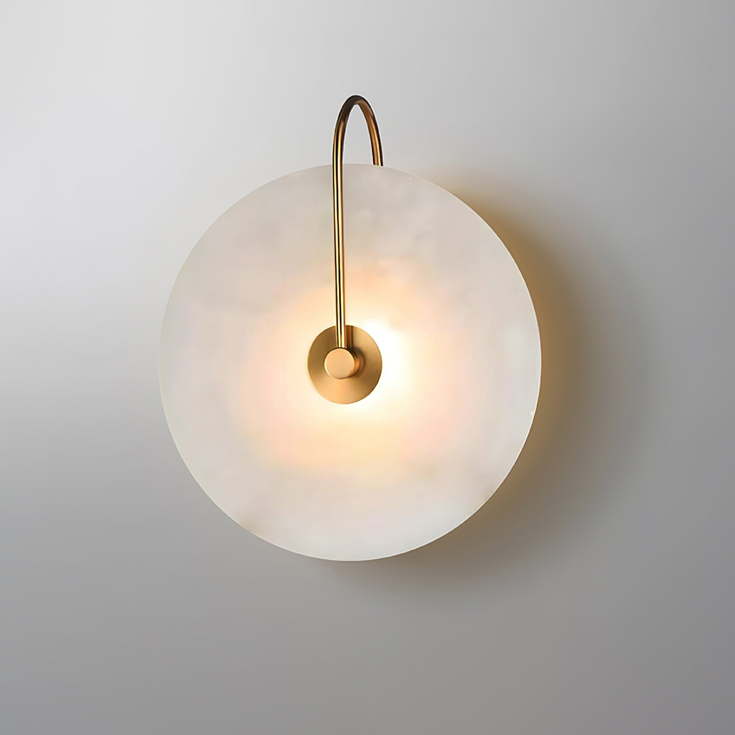 Alabaster LED Wall Lamp | Organic Stone-Inspired Sconce | Warm to Cool Adjustable Light | Bedroom Hallway Living Room