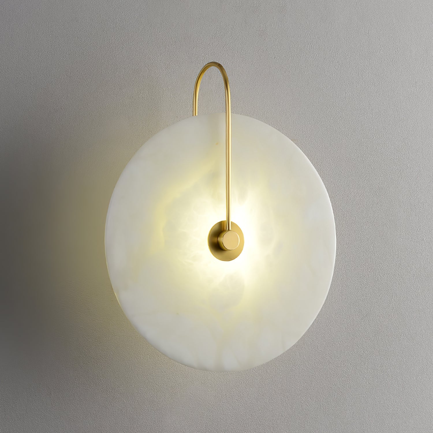Alabaster LED Wall Lamp | Organic Stone-Inspired Sconce | Warm to Cool Adjustable Light | Bedroom Hallway Living Room