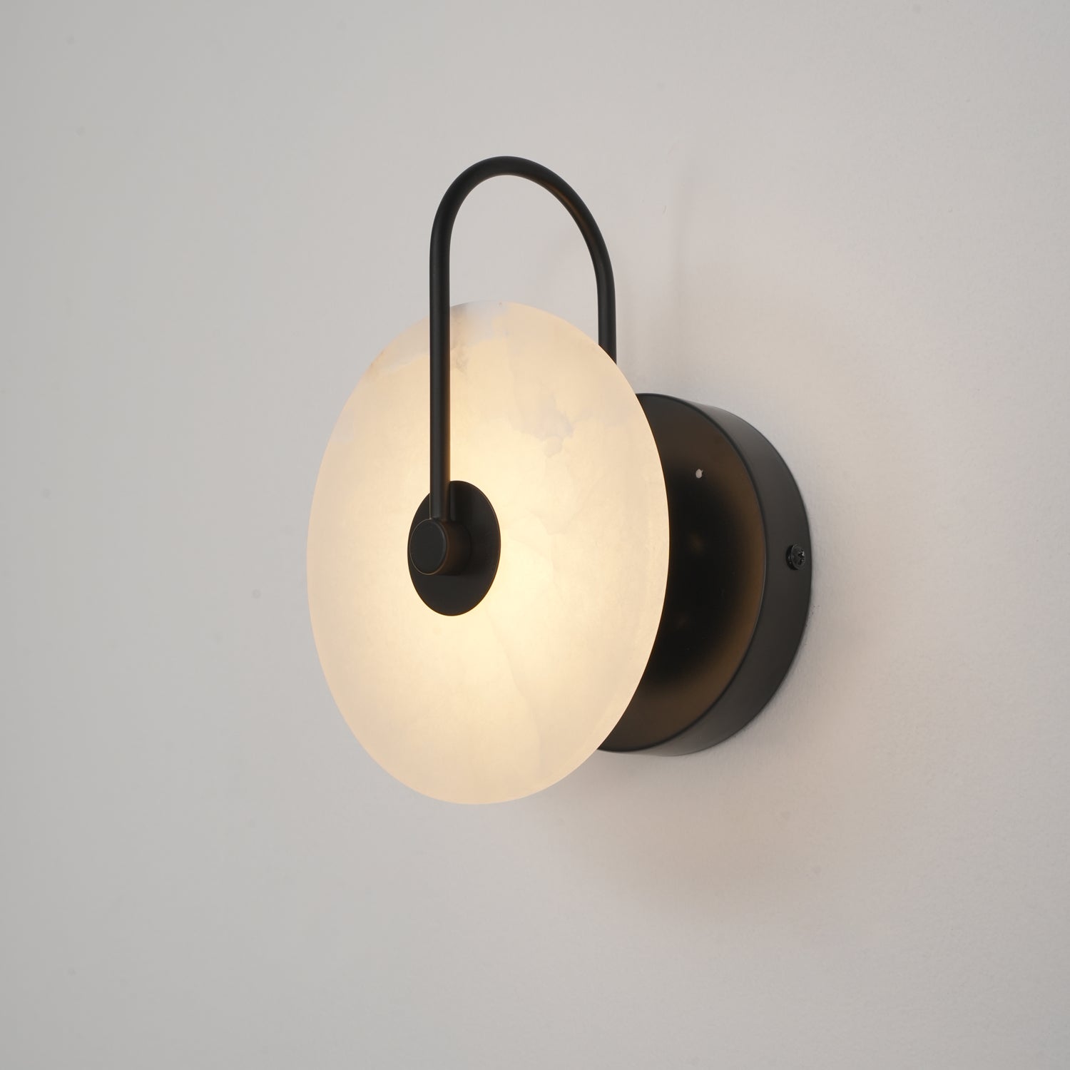 Alabaster LED Wall Lamp | Organic Stone-Inspired Sconce | Warm to Cool Adjustable Light | Bedroom Hallway Living Room