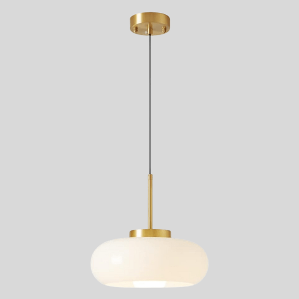 Modern Copper Glass Chandelier Ceiling Light | Solid H65 Copper Frame | E27 Socket Pendant Lamp | Vintage Luxury Lighting | 27.5cm