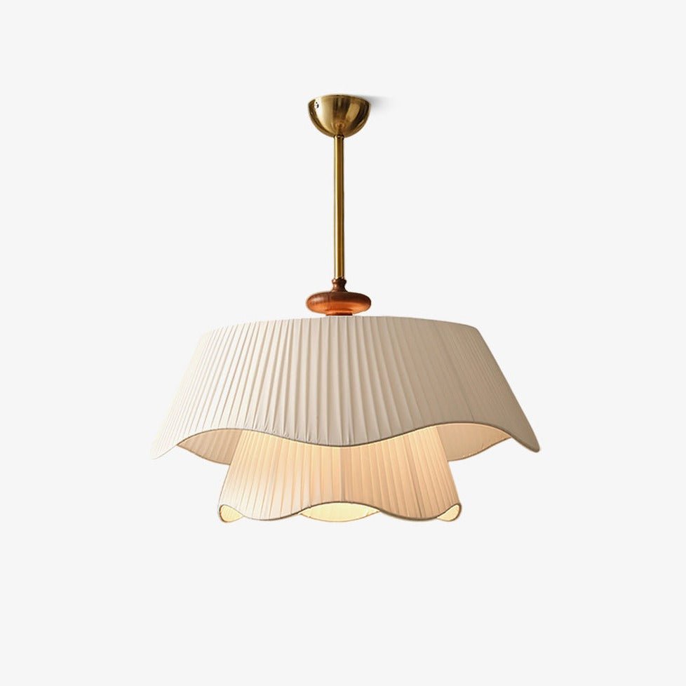 Bellevue Pendant Lamp | Metal, Glass & Wood Ceiling Light | E26/E27 LED or Edison Bulb | Adjustable Modern Hanging Fixture
