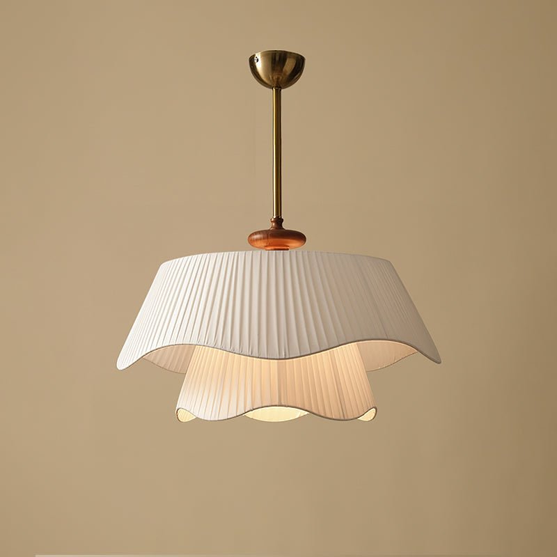 Bellevue Pendant Lamp | Metal, Glass & Wood Ceiling Light | E26/E27 LED or Edison Bulb | Adjustable Modern Hanging Fixture