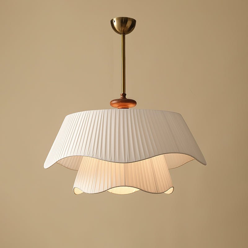 Bellevue Pendant Lamp | Metal, Glass & Wood Ceiling Light | E26/E27 LED or Edison Bulb | Adjustable Modern Hanging Fixture