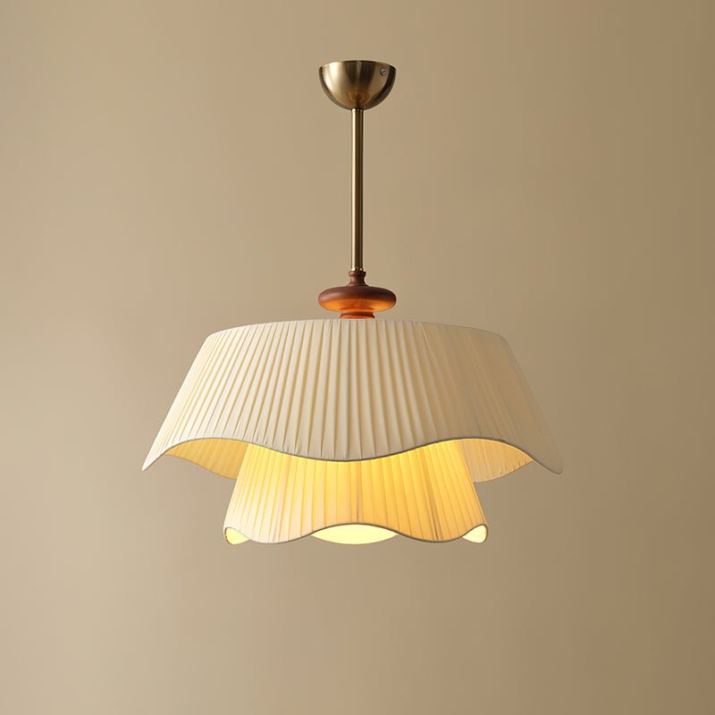 Bellevue Pendant Lamp | Metal, Glass & Wood Ceiling Light | E26/E27 LED or Edison Bulb | Adjustable Modern Hanging Fixture