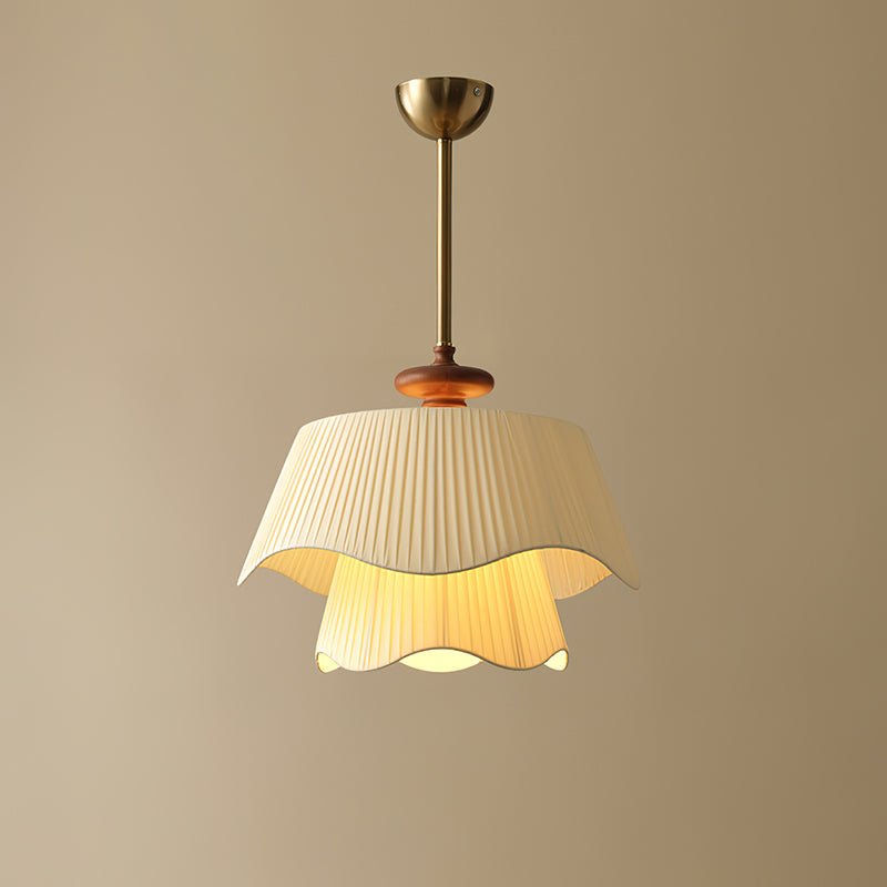 Bellevue Pendant Lamp | Metal, Glass & Wood Ceiling Light | E26/E27 LED or Edison Bulb | Adjustable Modern Hanging Fixture