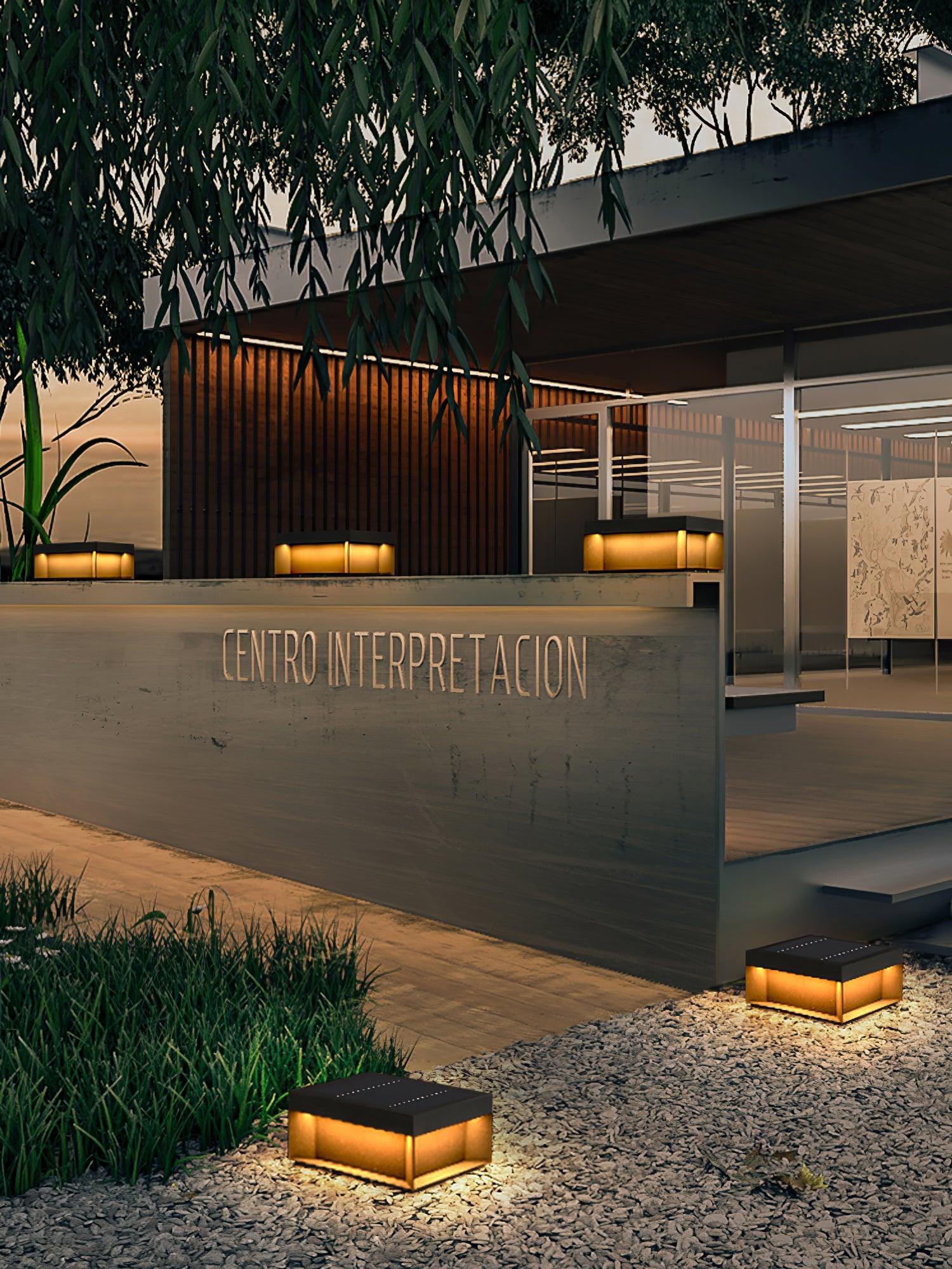 Black Box Outdoor Lantern Post