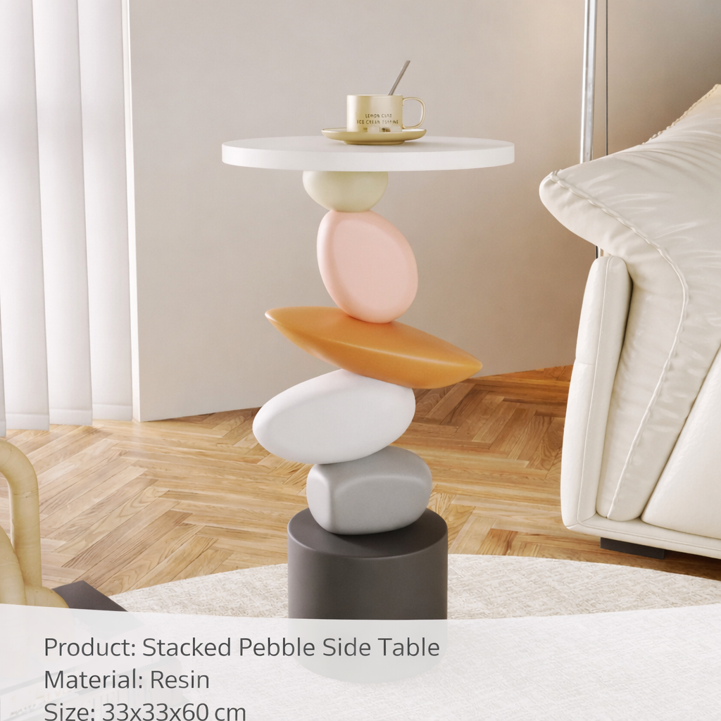 Virellox Luxury Coffee Table Side Table | Modern Minimalist Accent Table | Living Room Bedroom