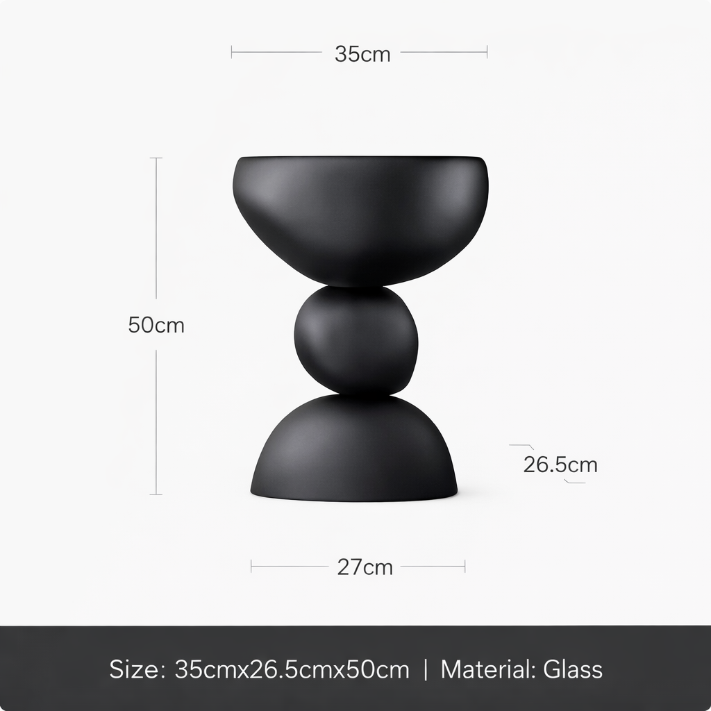 Zerania Imitation Stone Side Table | Modern Coffee Table | Minimalist Accent Corner Table