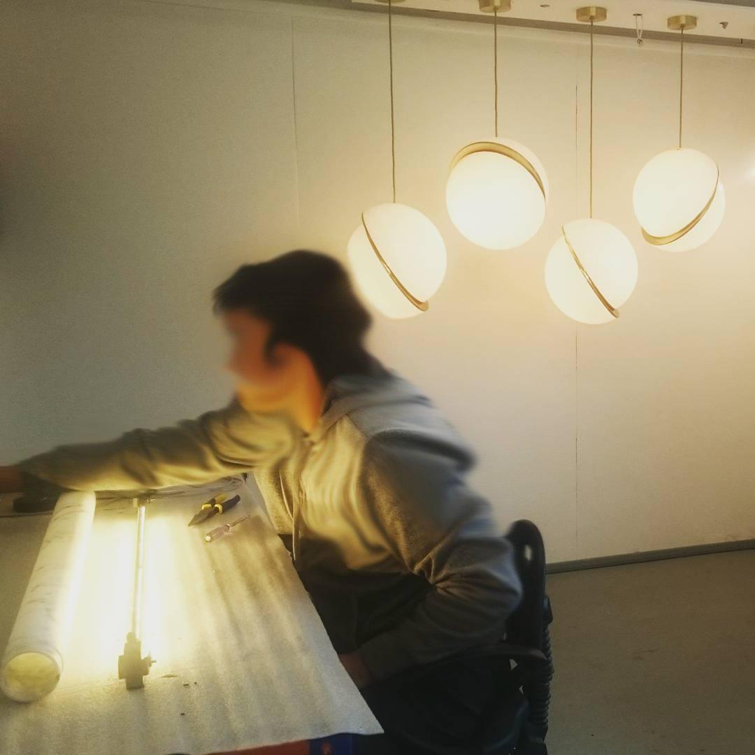 Crescent Moon Pendant Lamp