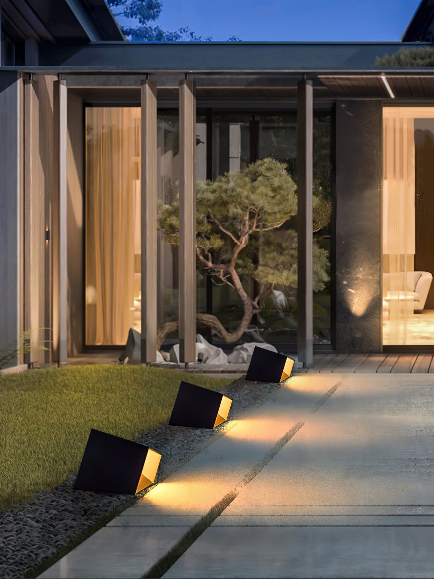Cube Garden Solar Outdoor Light Compact Design | Integrated LED | Stainless Steel | IP65 Waterproof Patio & Lawn Lighting