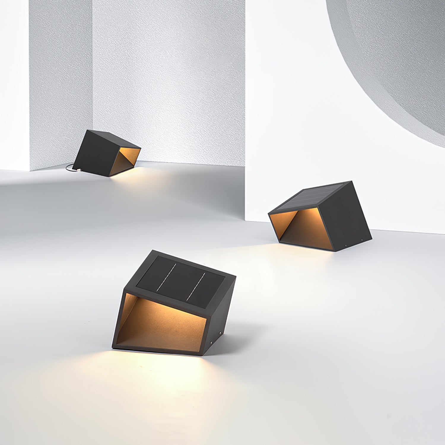 Cube Garden Solar Outdoor Light Compact Design | Integrated LED | Stainless Steel | IP65 Waterproof Patio & Lawn Lighting