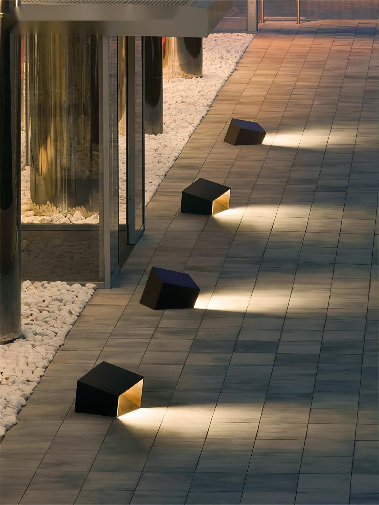 Cube Garden Solar Outdoor Light Compact Design | Integrated LED | Stainless Steel | IP65 Waterproof Patio & Lawn Lighting