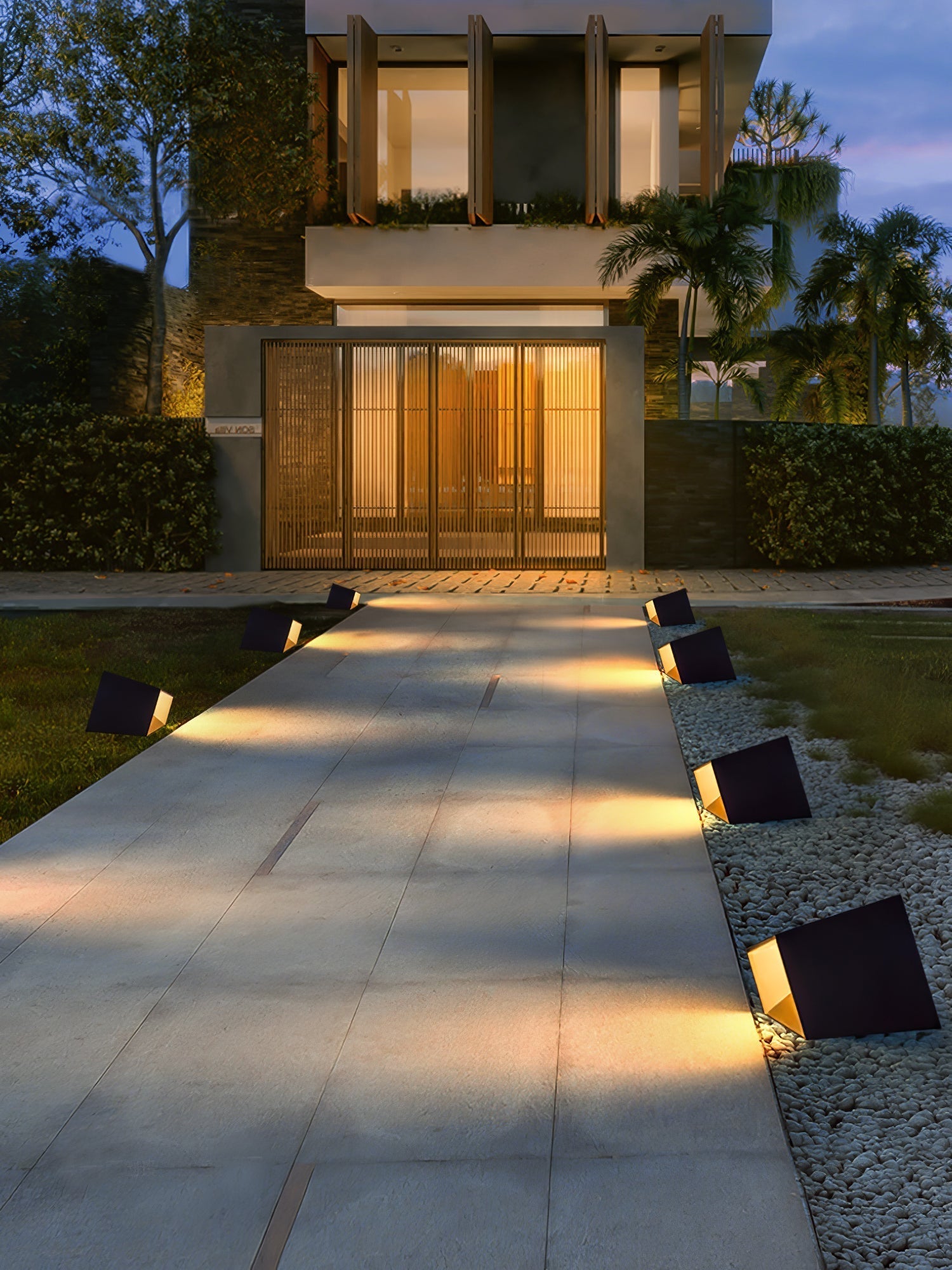 Cube Garden Solar Outdoor Light Compact Design | Integrated LED | Stainless Steel | IP65 Waterproof Patio & Lawn Lighting