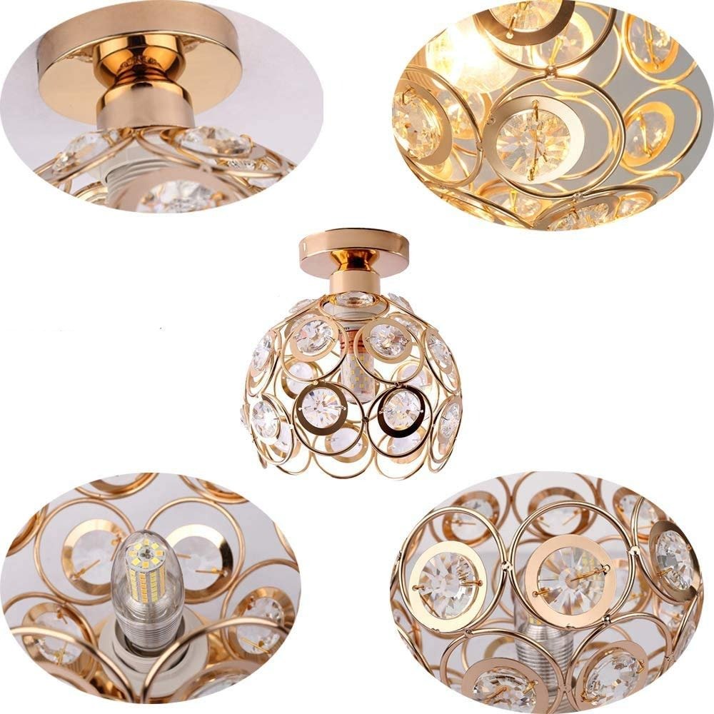Beautiful Golden Luxury Ball Hall Ceiling Light