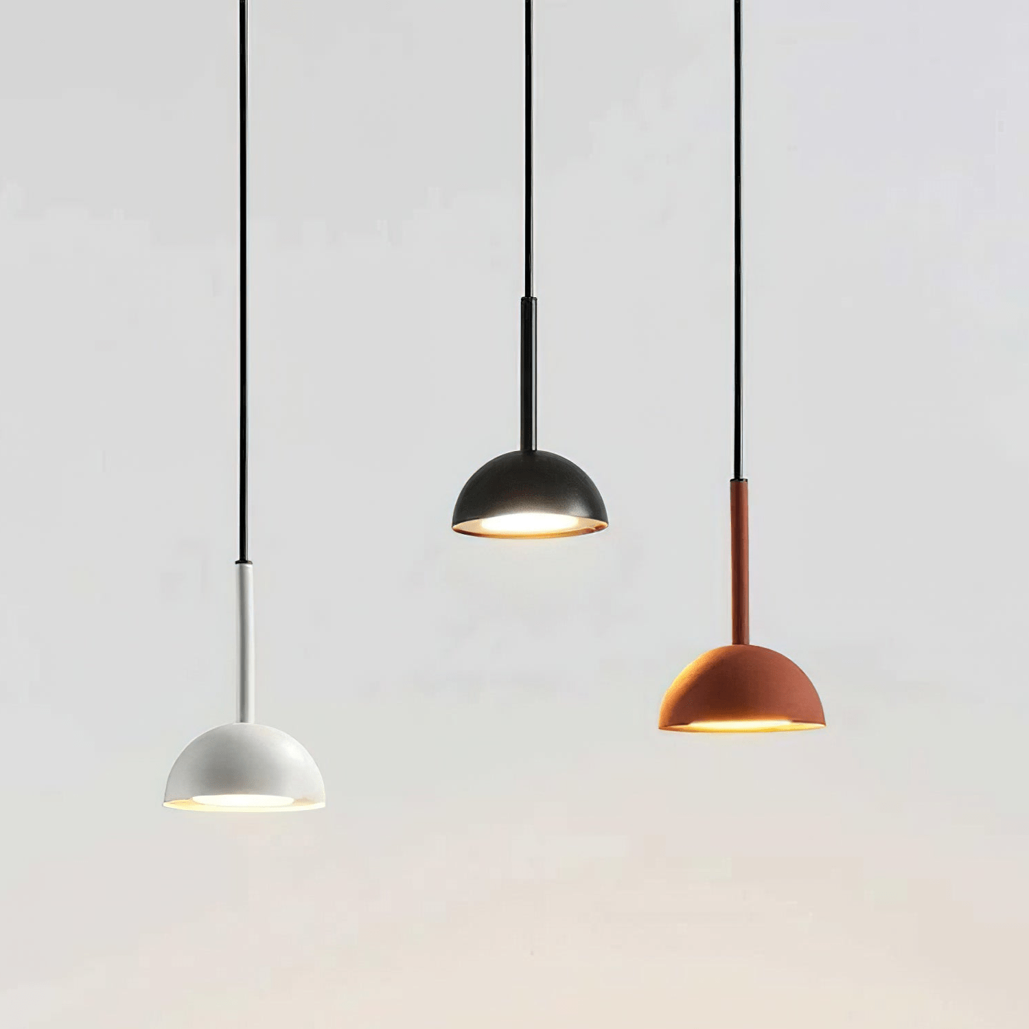 Cupolina Pendant Lamp Geometric Metal Design | Integrated LED 3000K Warm Light | Adjustable Hanging Height | Modern Indoor Lighting