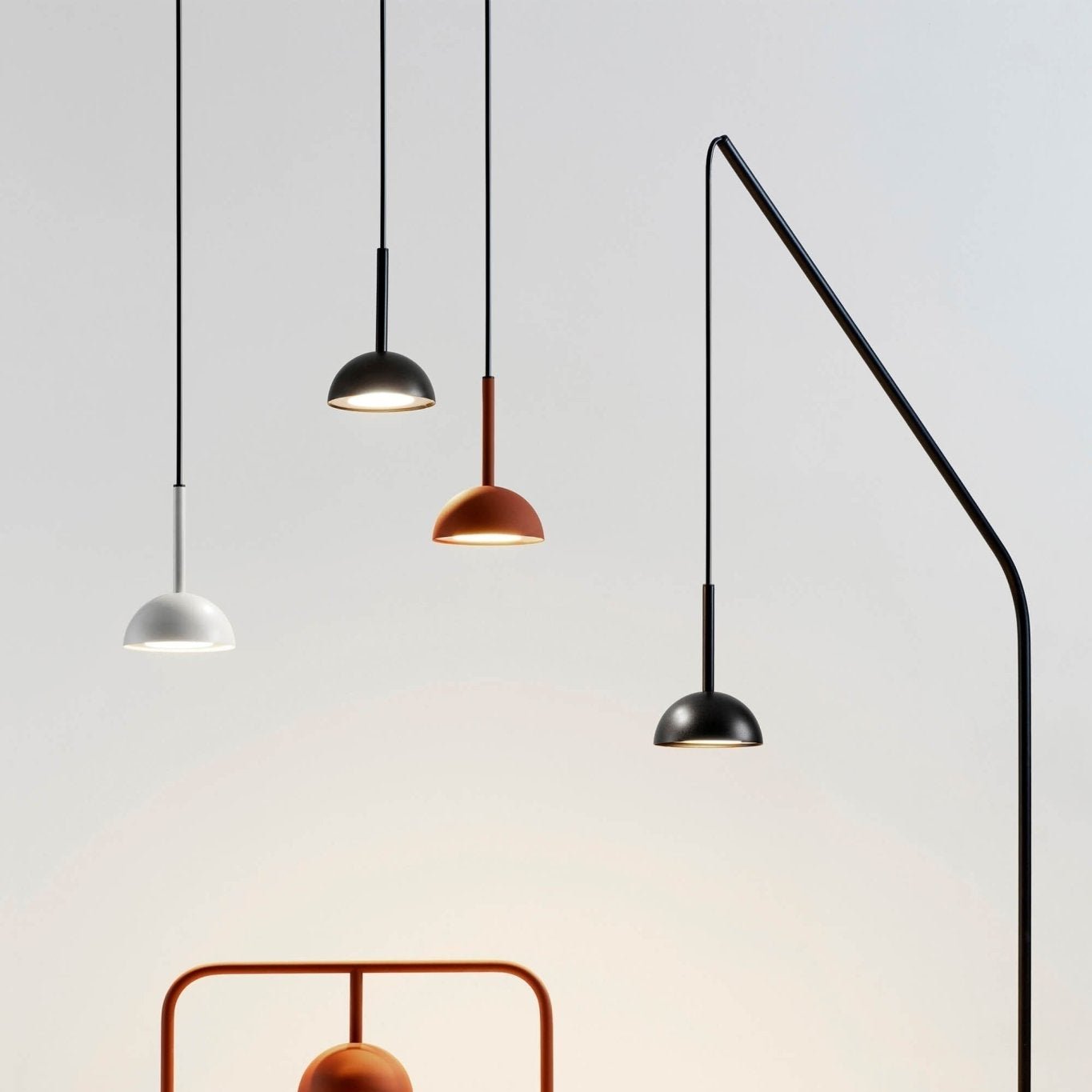 Cupolina Pendant Lamp Geometric Metal Design | Integrated LED 3000K Warm Light | Adjustable Hanging Height | Modern Indoor Lighting